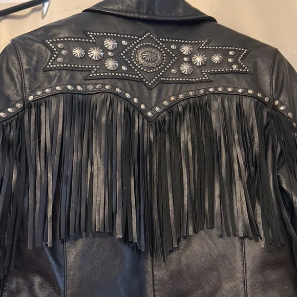 Cripple Creek leather fringe coat 3645 - Picture 7 of 13